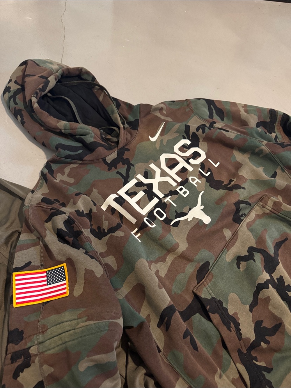 Nike Olive Hoodie & Camo Texas Football hoodies - Orange & Camouflage - Picture 4 of 4